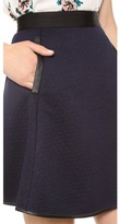 Thumbnail for your product : Madewell Luna Quilted Skater Skirt