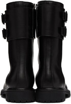 Thumbnail for your product : LEGRES Black Leather Military Combat Boots