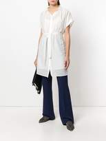Thumbnail for your product : Semi-Couture Semicouture sheer mid-length shirt