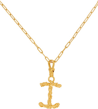 Alighieri SSENSE Exclusive Gold 'I' Alphabet Necklace