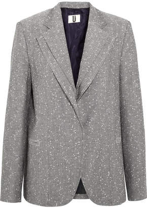 Topshop Layered Wool-blend Tweed Blazer