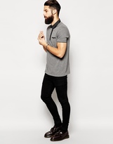 Thumbnail for your product : ASOS Smart Polo Shirt With Woven Collar & Pocket Square