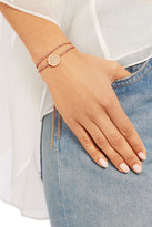 Thumbnail for your product : Carolina Bucci Friendship Lucky 18-Karat Rose Gold, Diamond And Silk Bracelet