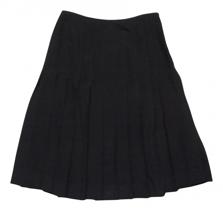 Chanel Black Silk Skirts