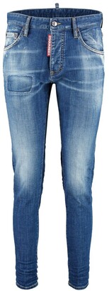 DSQUARED2 Dan Distressed Cropped-Leg Jeans