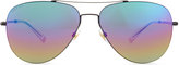 Thumbnail for your product : Gucci Flash Lens Aviator Sunglasses, Black