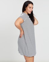 Thumbnail for your product : Atmos & Here Atmos&Here Curvy - Women's White Mini Dresses - Essential Short Sleeve Tee Dress - Size 22 at The Iconic