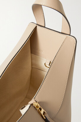 Loewe Hammock Small Textured-leather Shoulder Bag - Beige