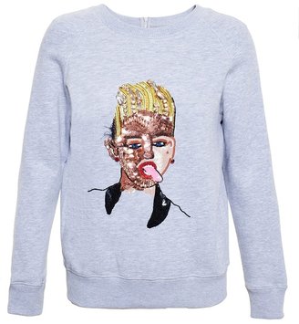 Ashish 'Miley Cyrus' sequin sweatshirt