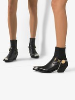 Thumbnail for your product : Versace Medusa steel-toe ankle boots
