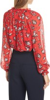 Thumbnail for your product : Veronica Beard Antonette Floral Silk Blouse