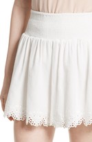 Thumbnail for your product : Rebecca Taylor Amora Embroidered Cotton Shorts
