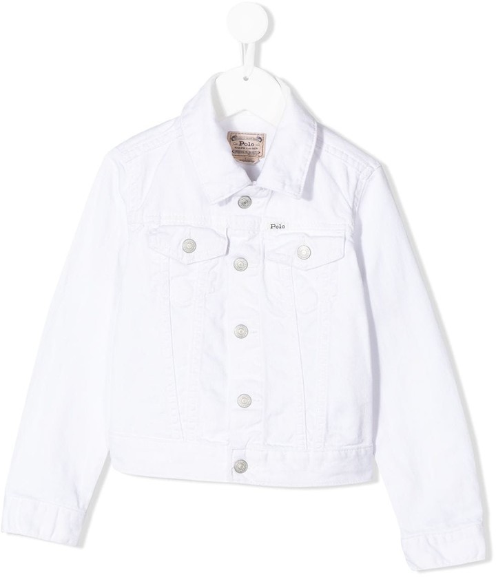 white jean jacket for boys