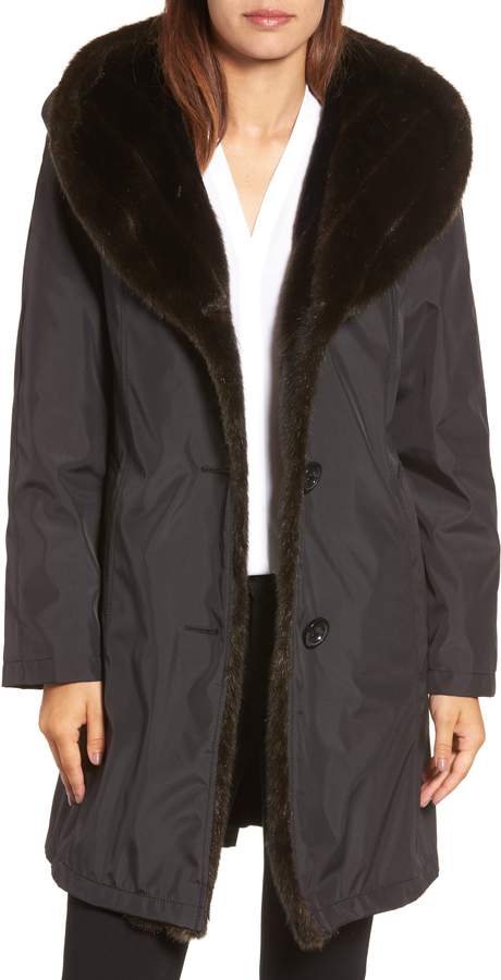 fur lined storm coat