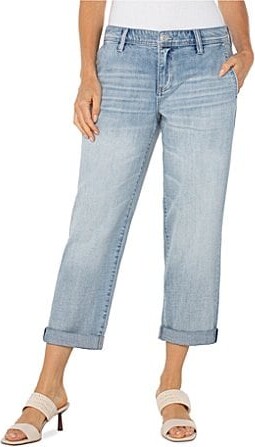 Liverpool Los Angeles Norma Mid-Rise Stretch Denim Cuffed Jeans