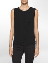 Thumbnail for your product : Calvin Klein Ruffle Front Top
