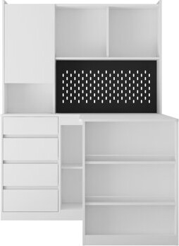 Ebern Designs L Shaped Desk With Charger (Not Including Office Chairs)