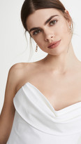 Thumbnail for your product : Cushnie Strapless Corset Top with Drape at Bust