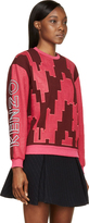 Thumbnail for your product : Kenzo Burgundy & Fuchsia Embroidered Sweater