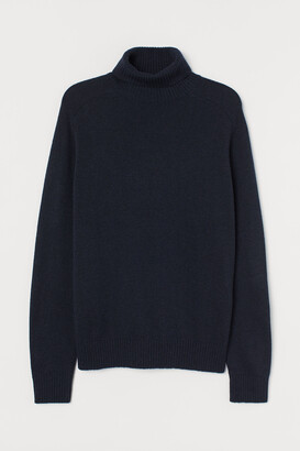 H&M Fine-knit polo-neck jumper