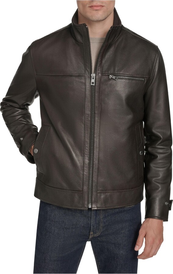 Andrew Marc Black Label Men's Skeld Leather Jacket