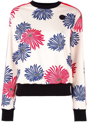 MSGM floral print sweatshirt - women - Elastodiene/Polyester - 44