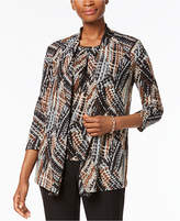 Thumbnail for your product : Kasper Abstract-Print Jacket