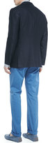 Thumbnail for your product : Kiton Textured Three-Button Sport Coat, Navy