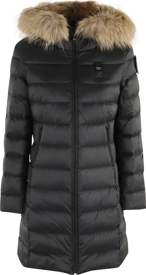 Blauer Faux-Fur Trimmed Quilted Jacket