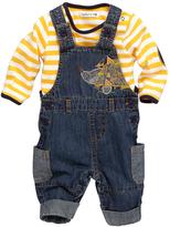 Thumbnail for your product : Ladybird Baby Boys Appliqué Denim Dungarees and Tee