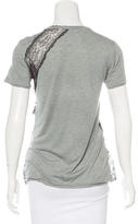 Thumbnail for your product : RED Valentino Short Sleeve Lace-Embellished Top