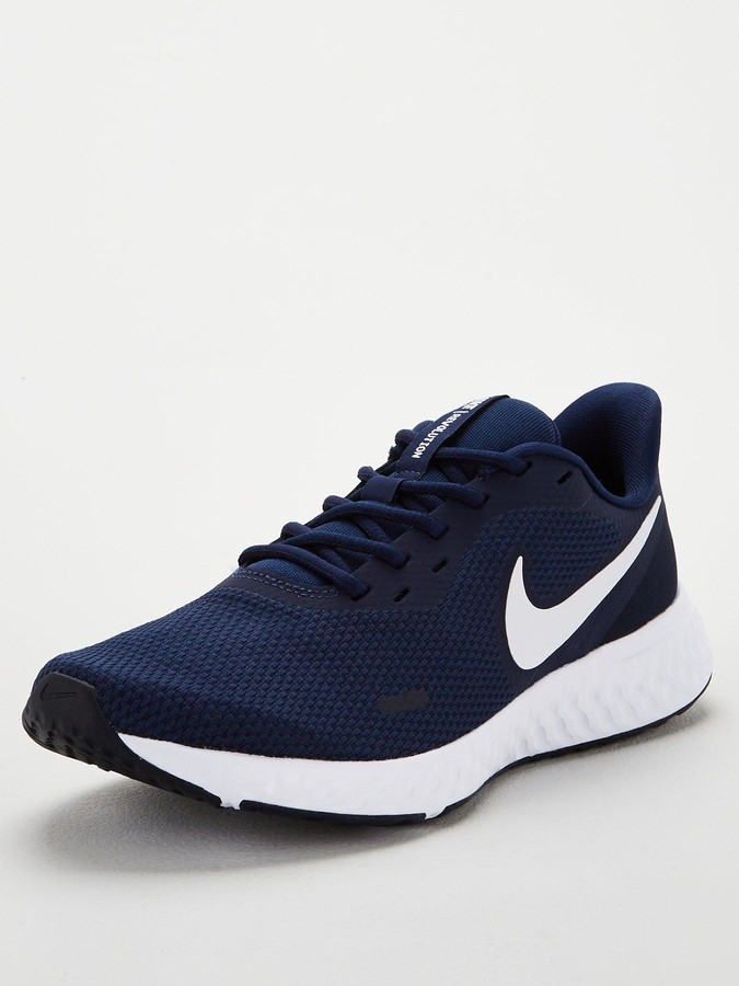 navy nike trainers mens