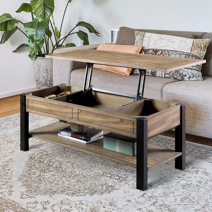 LALUZ Lift Top Coffee Table with Storage ShopStyle