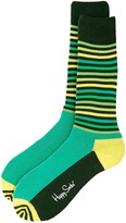 Thumbnail for your product : Happy Socks Stripe Half Socks