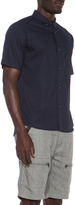Thumbnail for your product : White Mountaineering Bit Dot Cotton Shirt in Navy