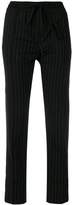 Thumbnail for your product : Juun.J elasticated waist pinstripe trousers