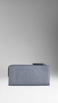 Thumbnail for your product : Burberry Two-Tone Grainy Leather Continental Wallet