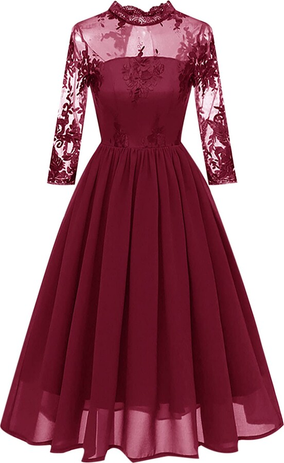 long netted dress