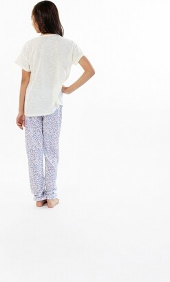 Sleep On It Girls Glitter Leopard 2-Piece Pajama Pants Sleep Set