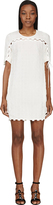 Thumbnail for your product : Chloé Ivory White Silk Croc-Embossed Dress
