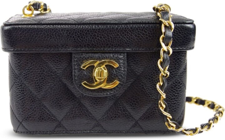 Chanel Pre Owned 1992 CC quilted shoulder bag - ShopStyle