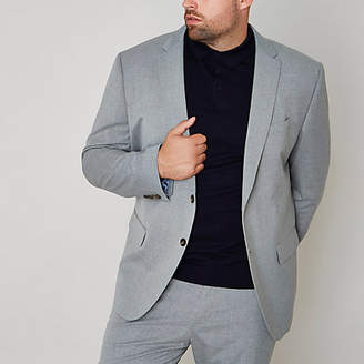 River Island Mens Big and Tall Grey slim fit suit jacket
