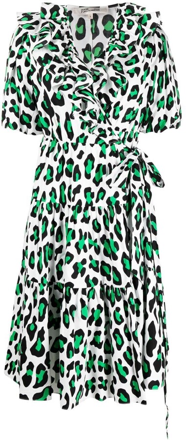 Dvf Print Dress Short | Shop the world's largest collection of 