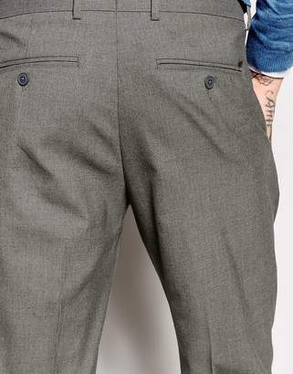 ASOS Skinny Crop Smart Pants In Mid Grey