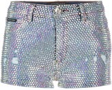 Thumbnail for your product : Philipp Plein Embellished Distressed Detail Shorts