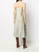 Thumbnail for your product : Vince Iridescent Crinkled Slip Dress