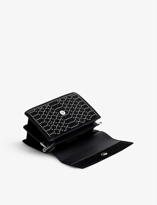 Zadig & Voltaire Lolita stud-embellished suede cross-body bag