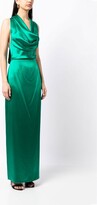 Thumbnail for your product : Voz Cowl-Neck Halterneck Maxi Dress