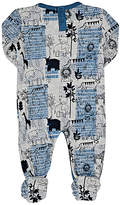 Thumbnail for your product : Lucky Jade SAFARI-PRINT JERSEY FOOTED PLAYSUIT