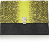 Thumbnail for your product : Proenza Schouler The Lunch Bag lizard-effect leather clutch